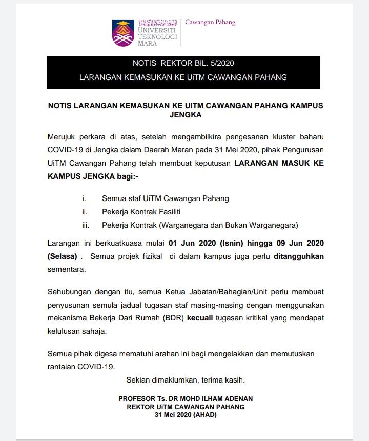 Fakulti Perakaunan Uitm Pahang May 2020