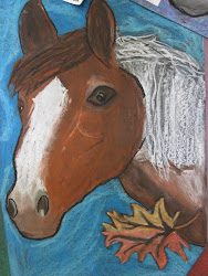 pastel oil horses grade 5th lessons projects pastels elementary lesson rodeo horse animal painting drawings plans drawing portraits crafts draw