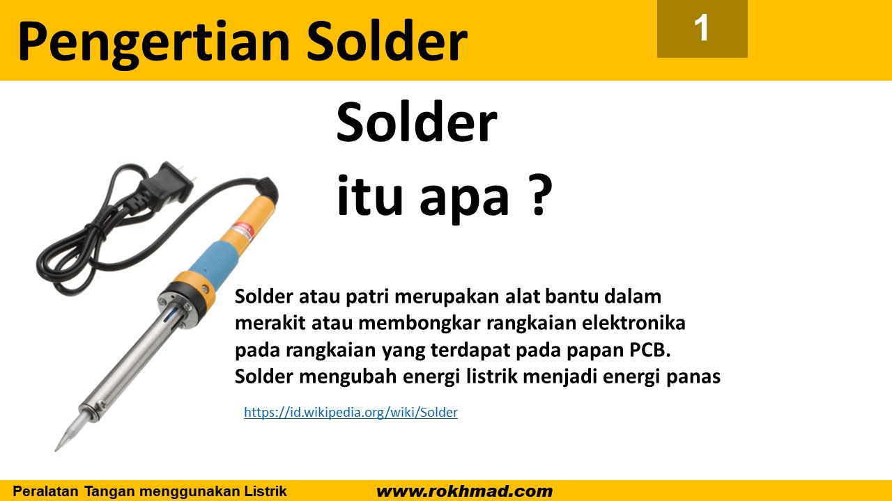 Peralatan tangan menggunakan listrik SOLDER Blog edukasi