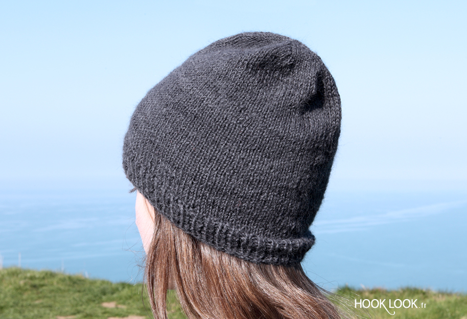 bonnet homme tricot aiguilles circulaires