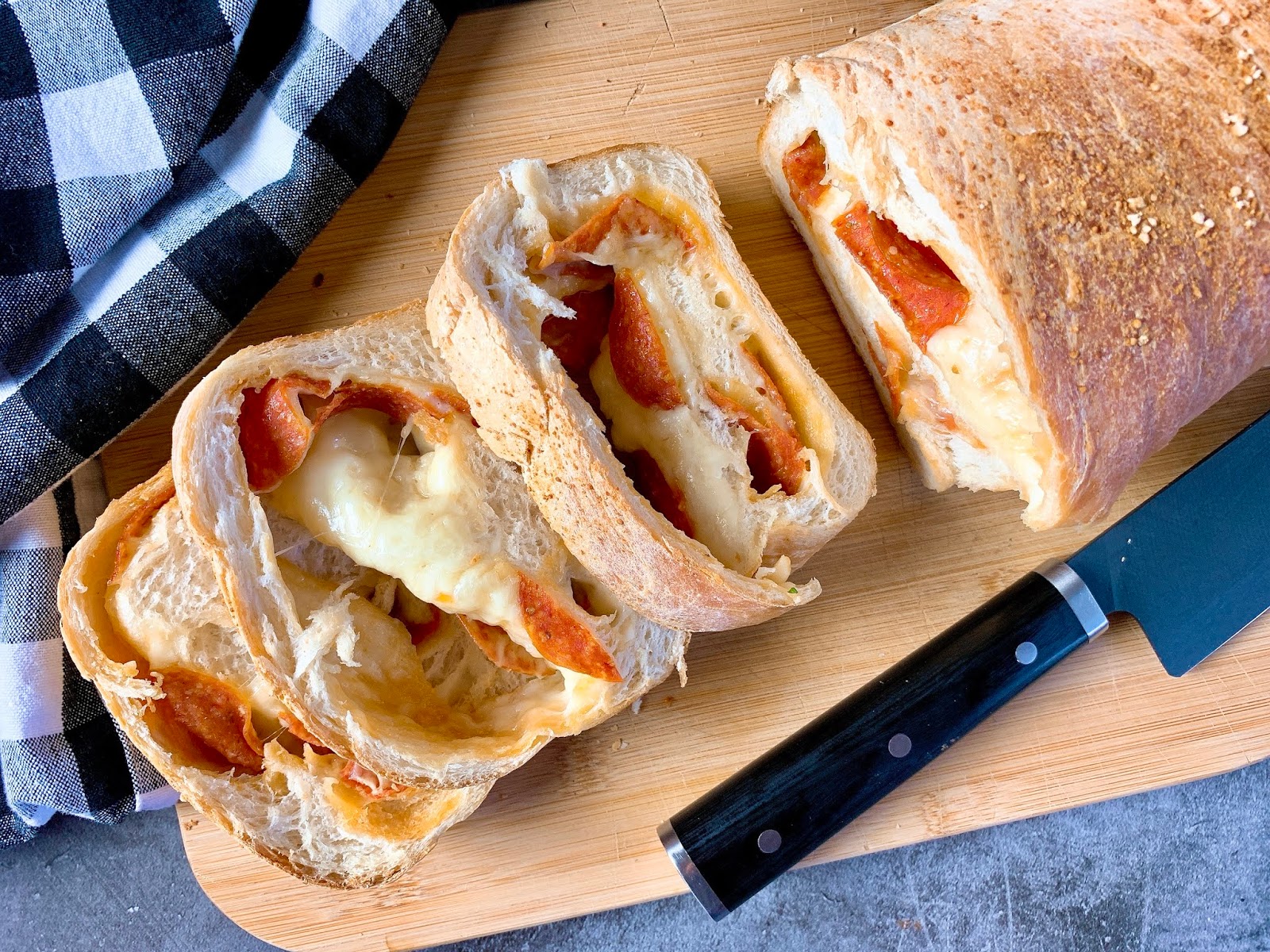 Pepperoni and Cheese Bread