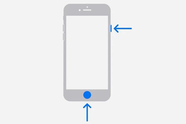 Cara screenshot Seri iPhone yang menggunakan Touch ID dan tombol Power di Samping Cara screenshot Seri iPhone yang menggunakan Touch ID dan tombol Power di Samping