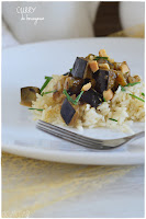 Curry de berenjenas- Curry vegetariano de berenjena- Berenjena al curry con arroz- receta vegana