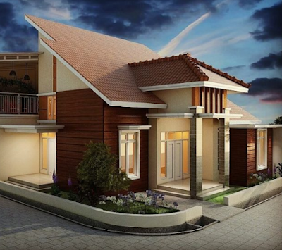 contoh gambar desain model tiang teras