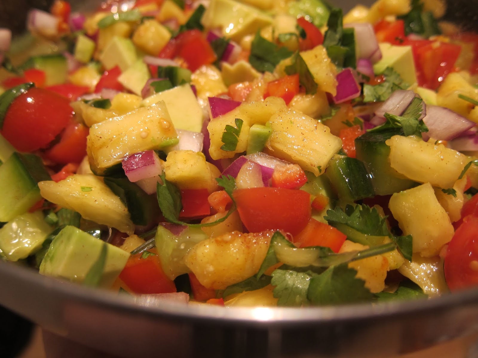 Pineapple and Avocado Salad Cooking Bake