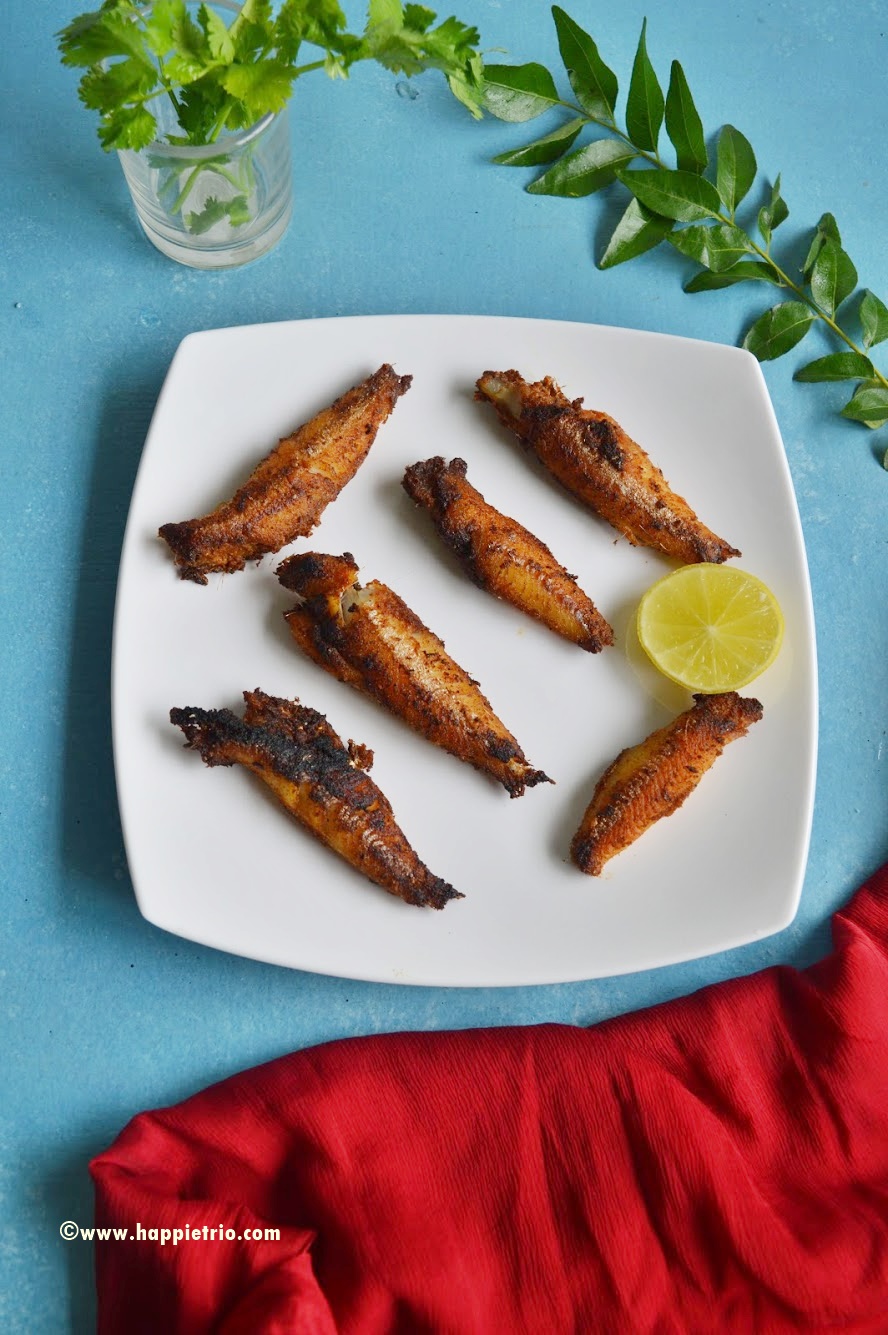 Anchovies Fish Fry Recipe Neethili Meen Varuval The Happie Friends