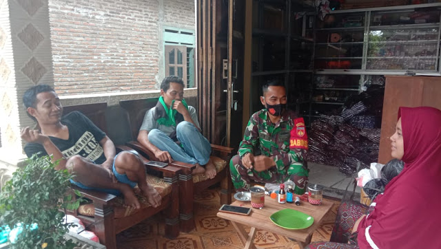 Babinsa Jati : Patuhi 3M Masyarakat Aman dari Covid-19