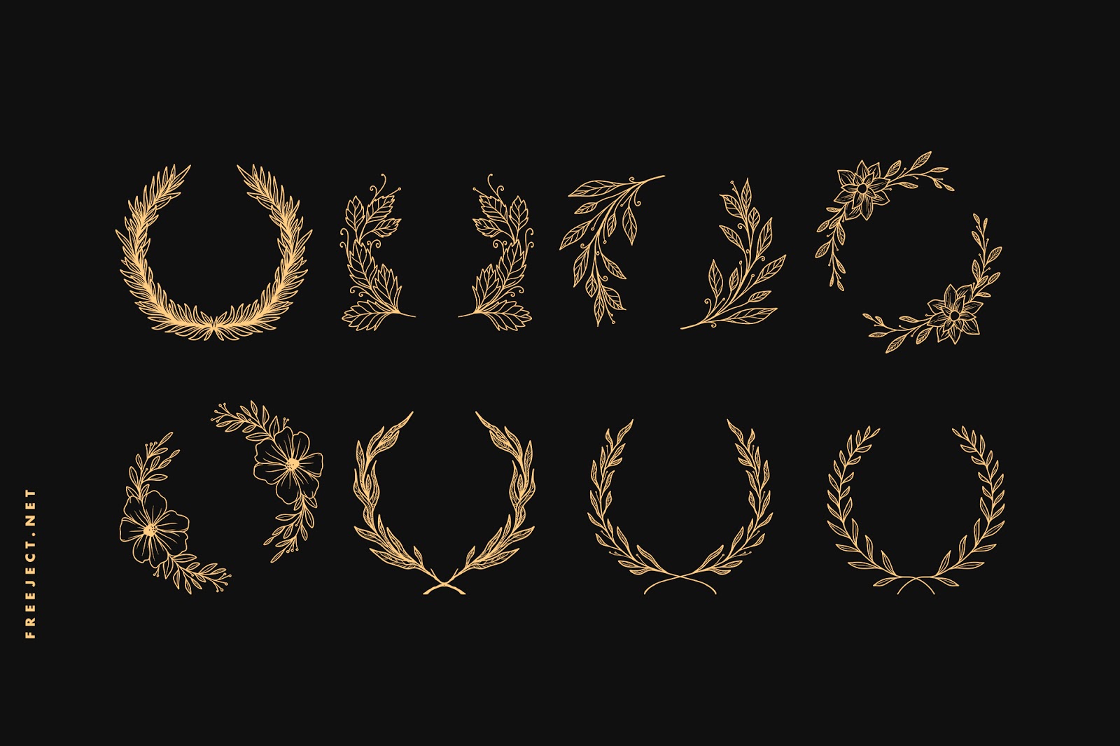 8 Wreaths Brushes VOL2 Free Download ABR File