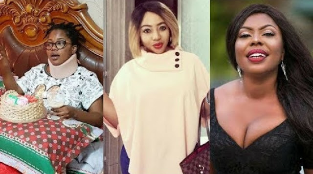 From Left: MzBel, Diamond Appiah and Afia Schwarzenegger