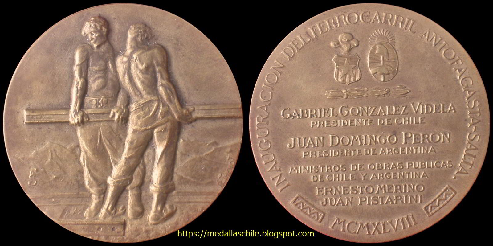 Ferrocarril Antofagasta Salta Medallas Chile