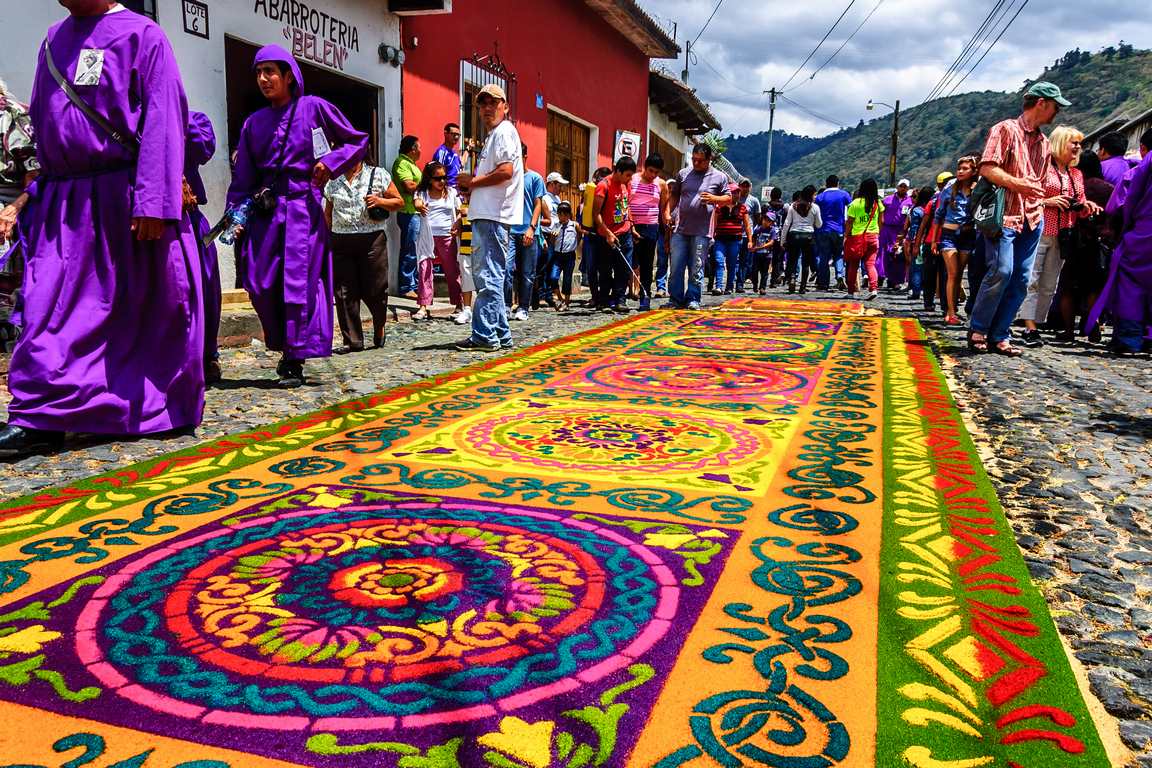 Siempre es primavera: Alfombras de aserrín