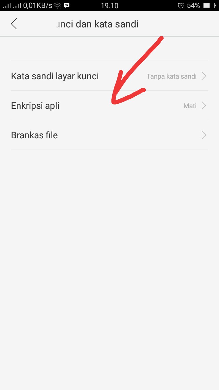 Cara Menonaktifkan Kunci Enkripsi Aplikasi Oppo A57 Otak Atik Gadget