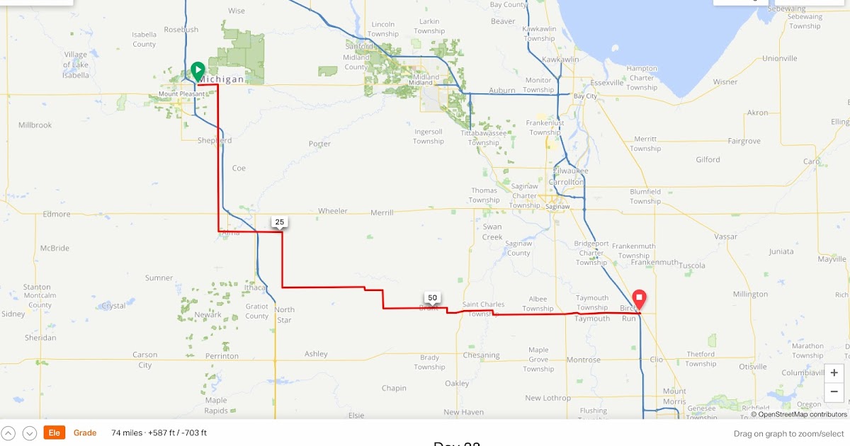 Ride Across America by Bike and Car Day 38 Birch Run, MI