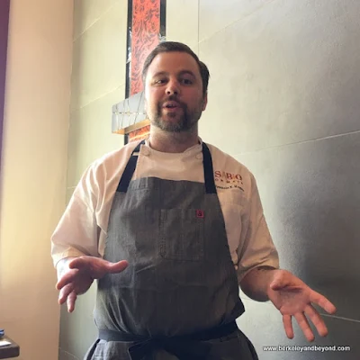 Chef Francis X. Hogan at Sabio on Main in Pleasanton, California