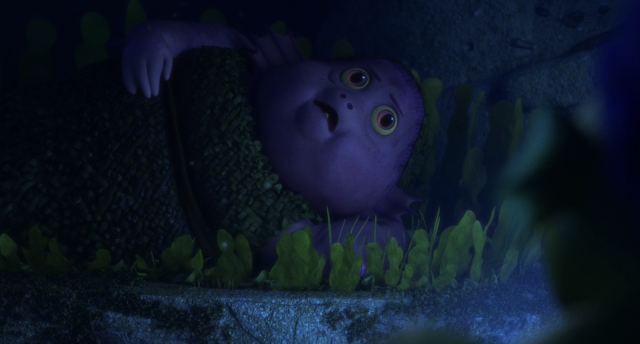 Grandma Paguro Sleeping Underwater Luca Pixar Disney Plus