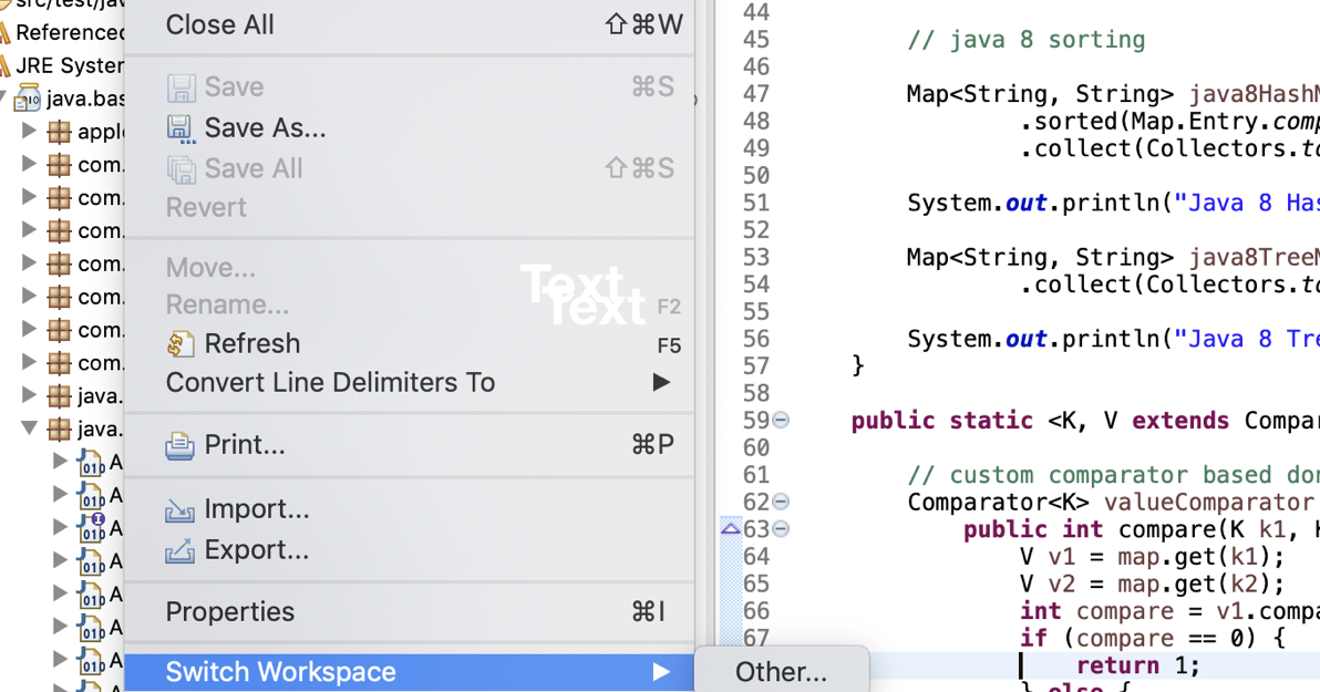 How to Find The Workspace Location in Eclipse (Mac OS or Windows