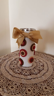 Upcycled fall vase