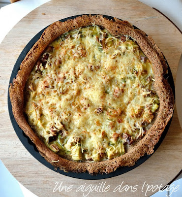 tarte-salée-poireau-andouille-sarrasin-gluten free-bretonne