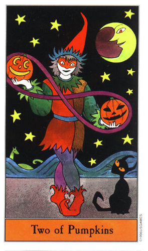 Tarot Halloween: Dos de Calabazas