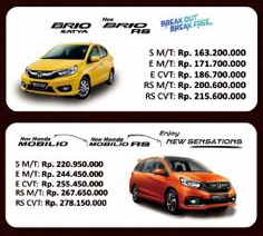 Harga Kredit Honda Mobilio Medan 2020 Cicilan Dp Ringan