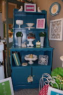 Teal hutch