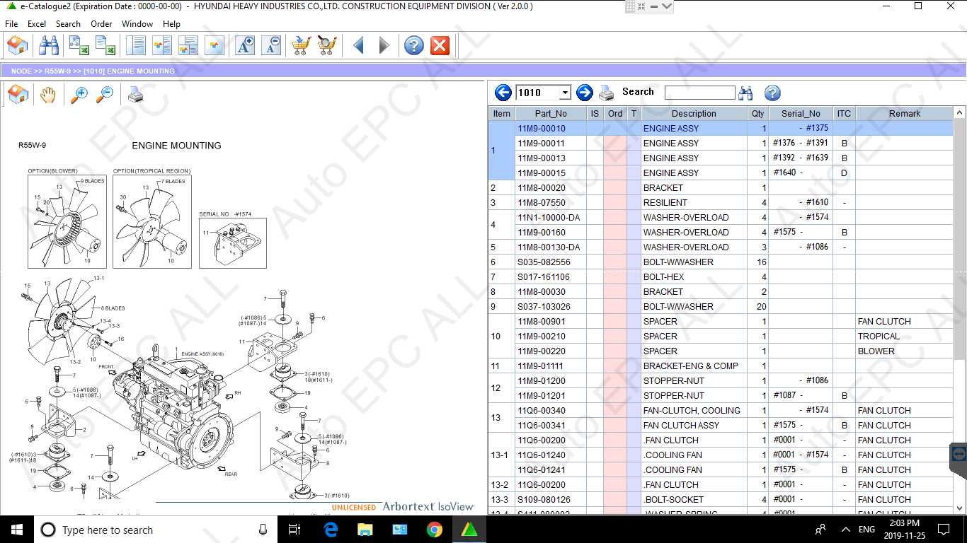 Hyundai Construction Equipment Parts Catalog