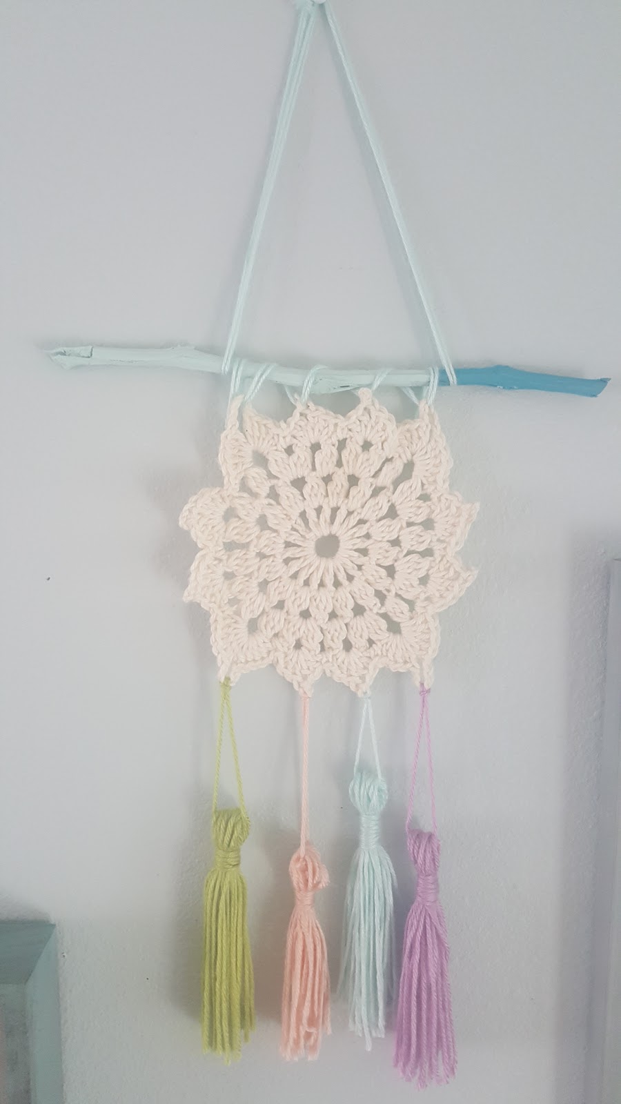 HookedwithLuv Doily Wall Hanging