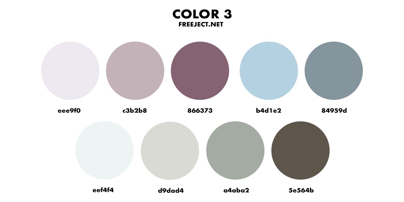 Color Palette PNG 9 Color Combinations