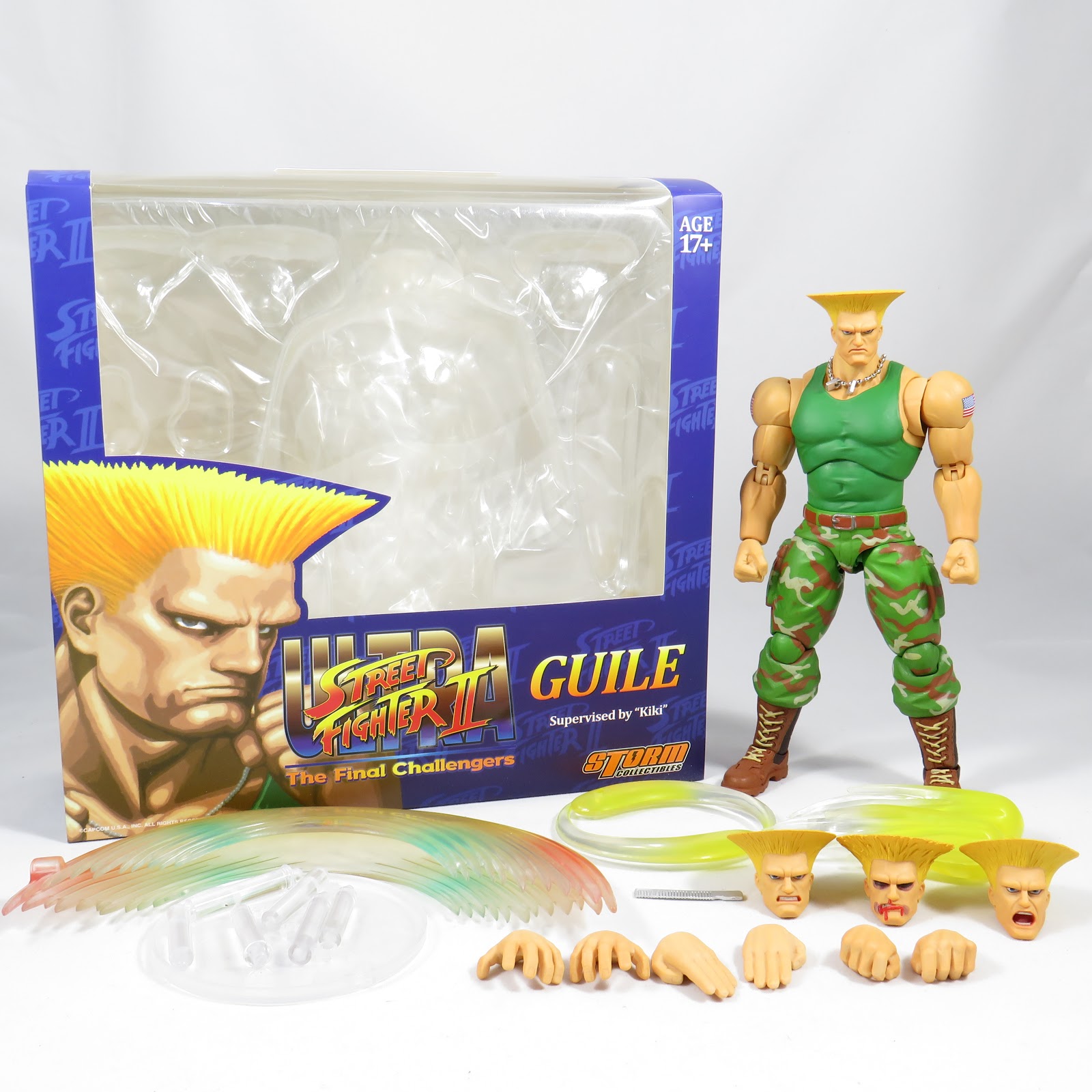 Original Storm Toys Guile-Figura Ultra Street Fighter II, modelo
