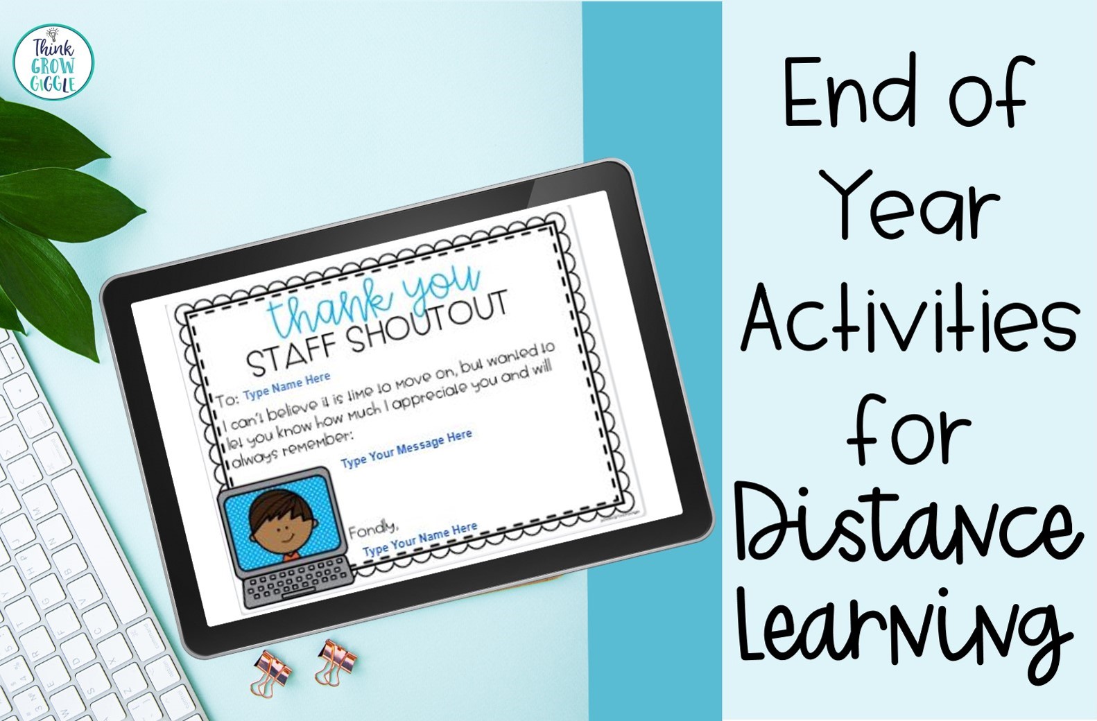 end of year activities free digital and printables