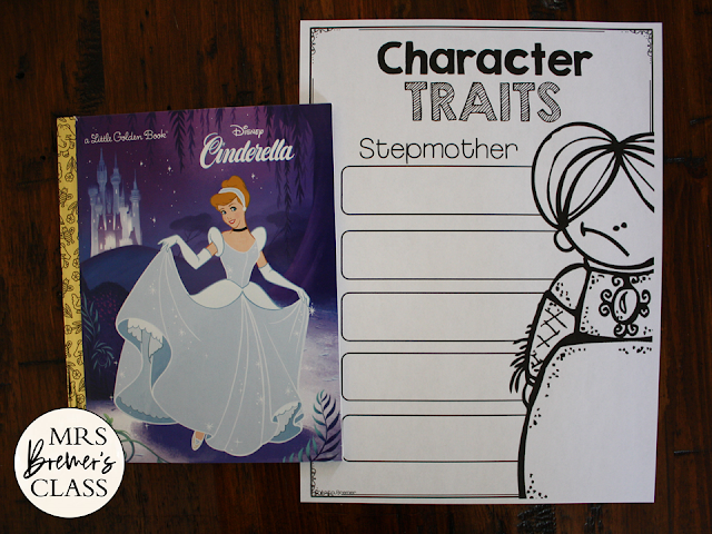 Cinderella Fairy Tales activities unit with Common Core aligned literacy companion activities for First Grade and Second Grade