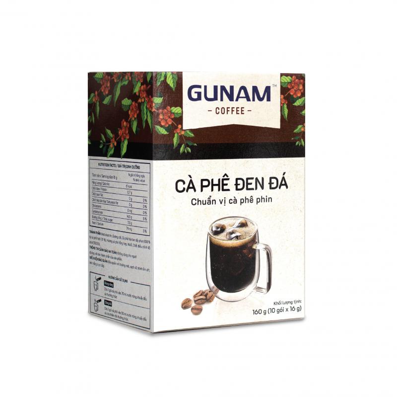Combo 2 Hộp Cà Phê Hòa Tan GUNAM Cà Phê Đen Đá