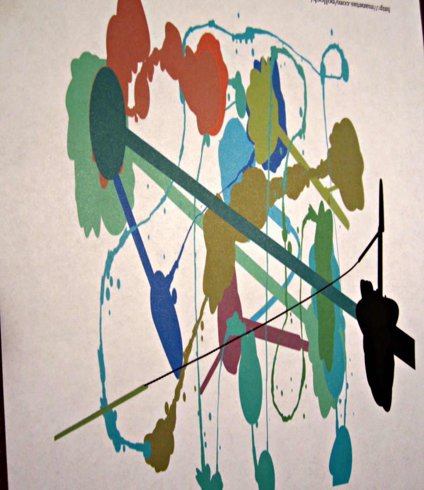 Sweet Magnolia Way Paint Like Jackson Pollock