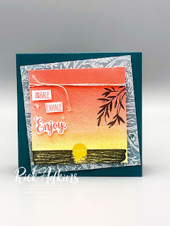 Learn how to create the perfect sunset card background for your card making needs.  Rick Adkins Independent Stampin' Up! Demonstrator