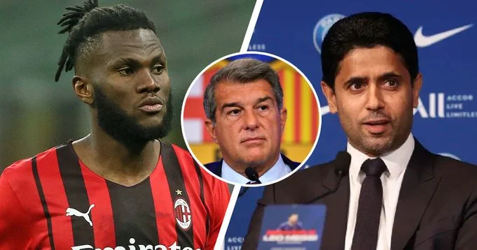 PSG to battle Barcelona for the signature of AC Milan's Franck Kessie