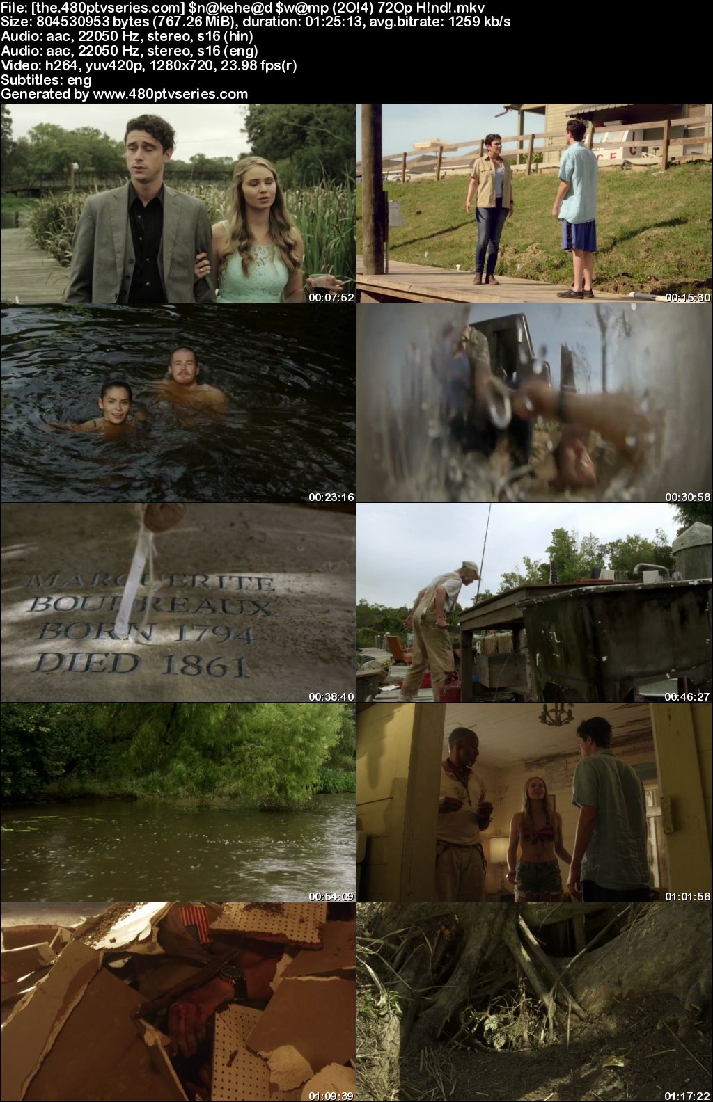 Watch Online Free SnakeHead Swamp (2014) Full Hindi Dual Audio Movie Download 480p 720p WebRip