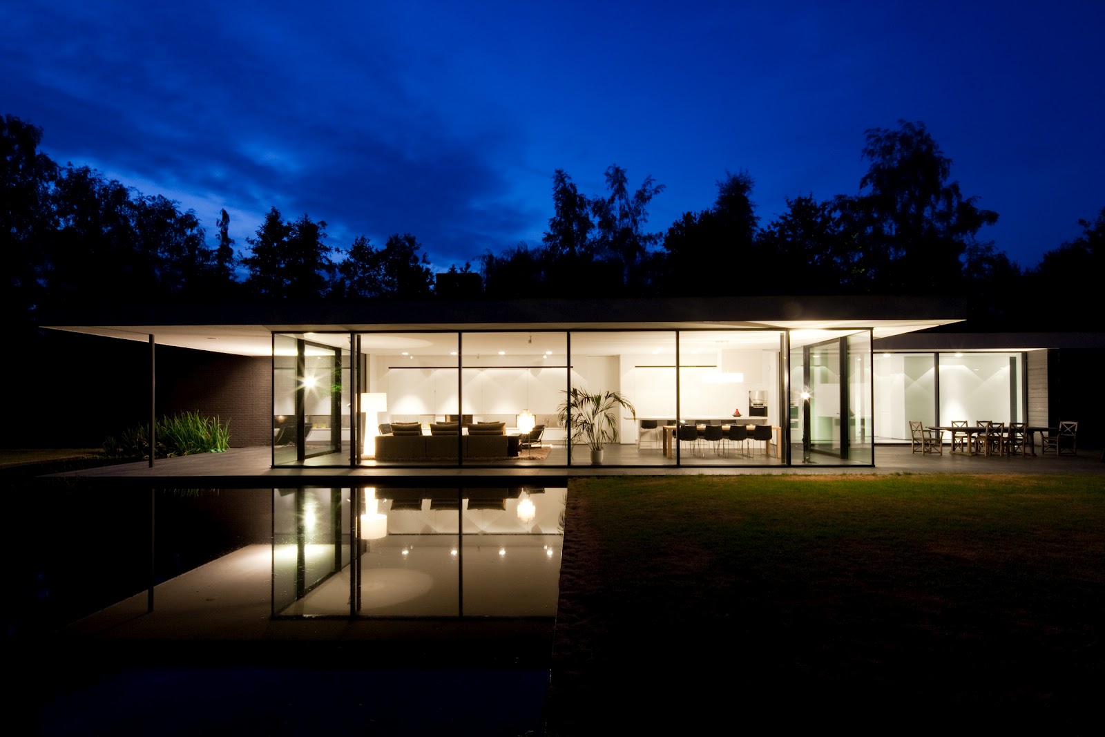 Ultra Modern Minimal Glass  House modern design by 