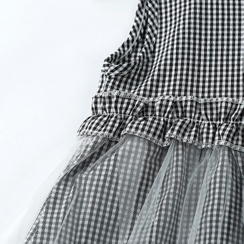 Váy Bé Gái Voan Dáng Xoè Sọc Caro - BCOBI 157487 7 8 109