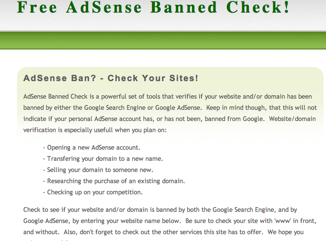 How to Check Whether a Website is Banned From Using AdSense - Tech-Hapa