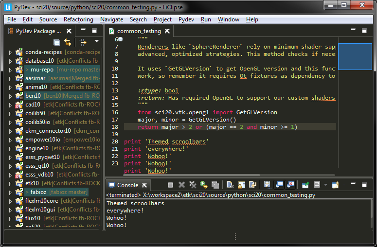 LiClipse: Fully themed scrollbars in Eclipse (Trees, Tables, StyledText ...