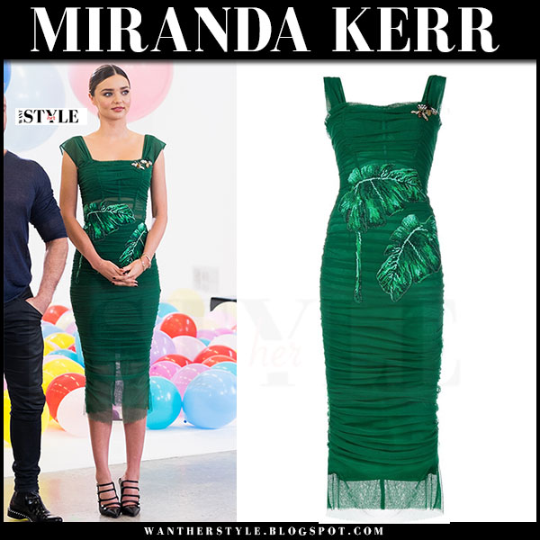 Miranda kerr green dress Clearance