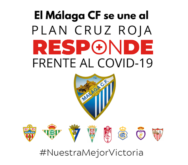 El Málaga se une al "Plan Cruz Roja responde" frente al COVID-19