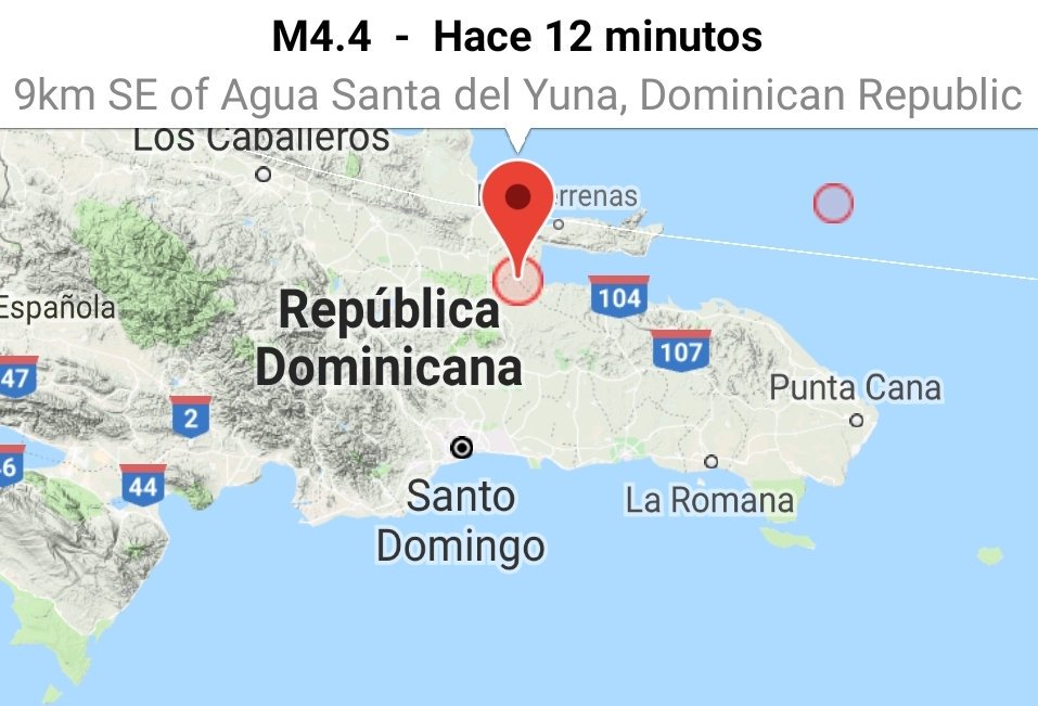 SANTO DOMINGO Se siente temblor de tierra magnitud 4.4 en varias zonas