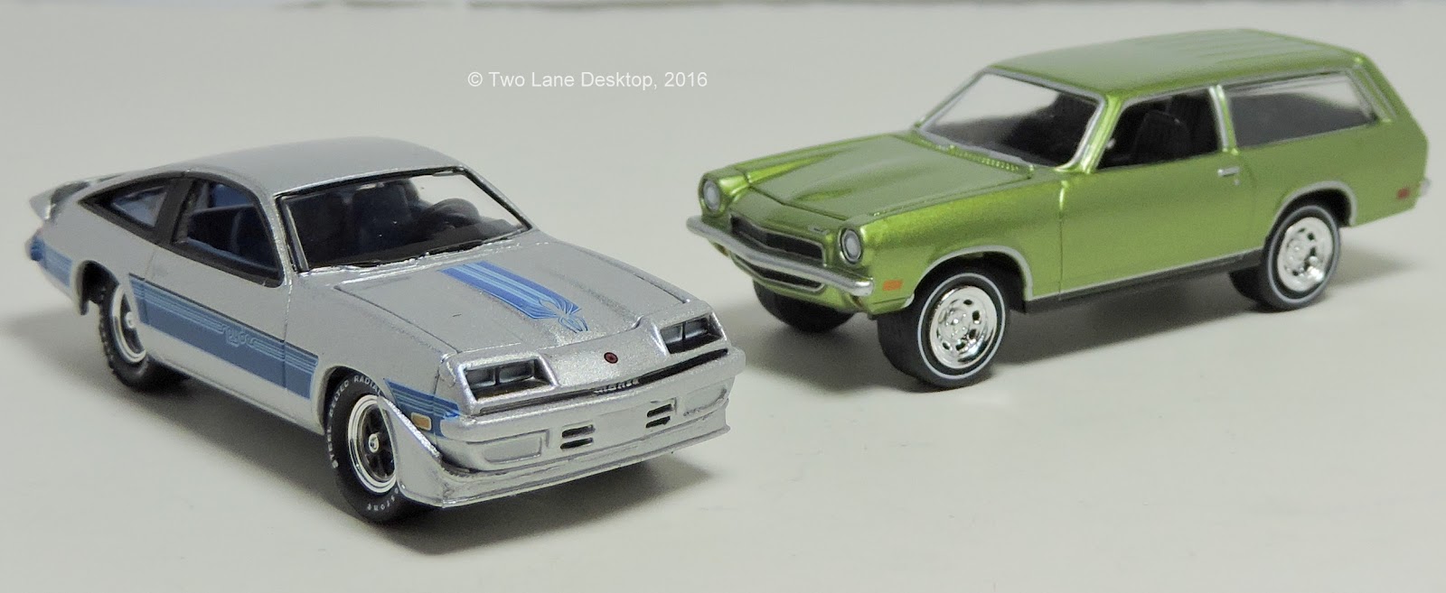 Johnny Lightning 1972 Chevy Vega Wagon And 1980 Chevy Monza