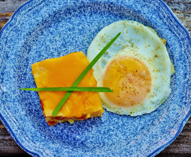 Sage Trifle Baked Cheese Grits with Rotel Tomatoes