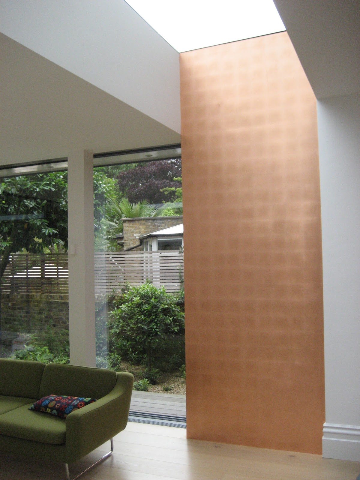 Original Gilding West Sussex and London Copper Leafing on Walls