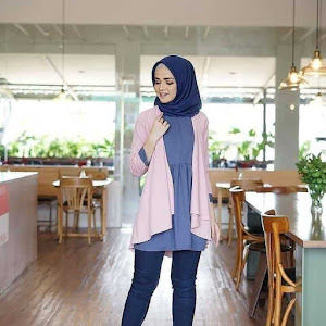 Tunik Adenium Kombinasi 2 Warna