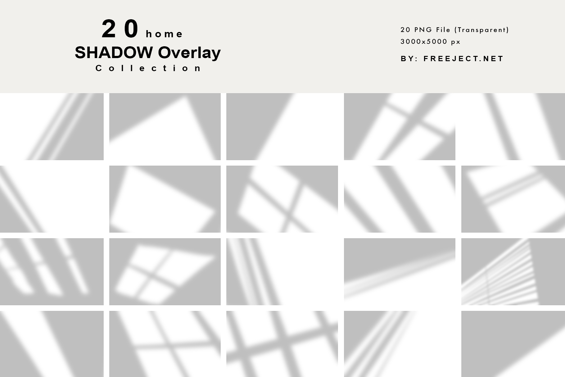 Free Download DEMO 4 Shadow Overlay Collection for Instant Photo Effect