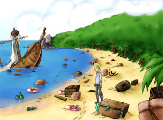 El Amuleto de Monkey Island - el naufragio El Amuleto de Monkey Island - el naufragio