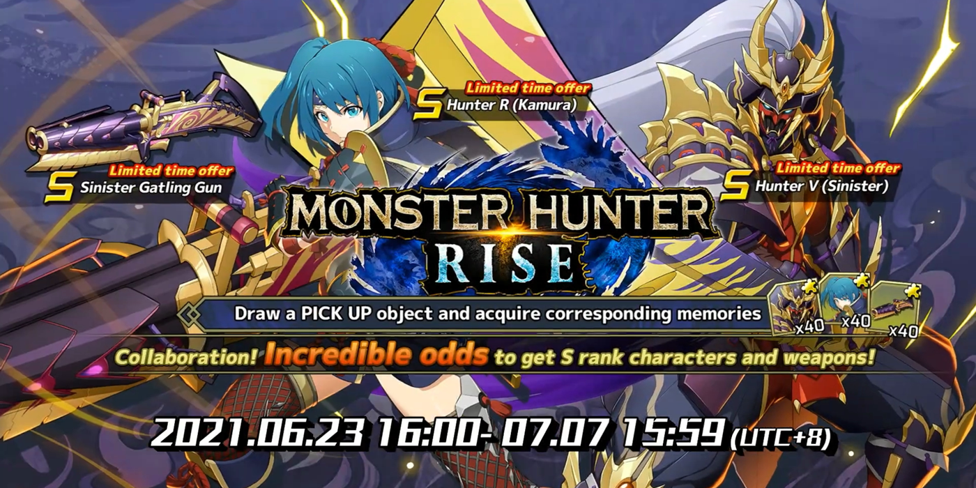Rockman Corner Rockman X DiVE & Monster Hunter Rise Collaboration